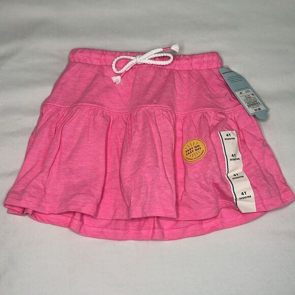 BUNDLE of 2 Cat & Jack Pink and Yellow Scooter Skirts with Shorts Size 4T - Picture 4 of 8